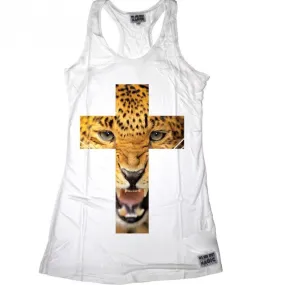 Animal Cross - Débardeur femme angry leopard