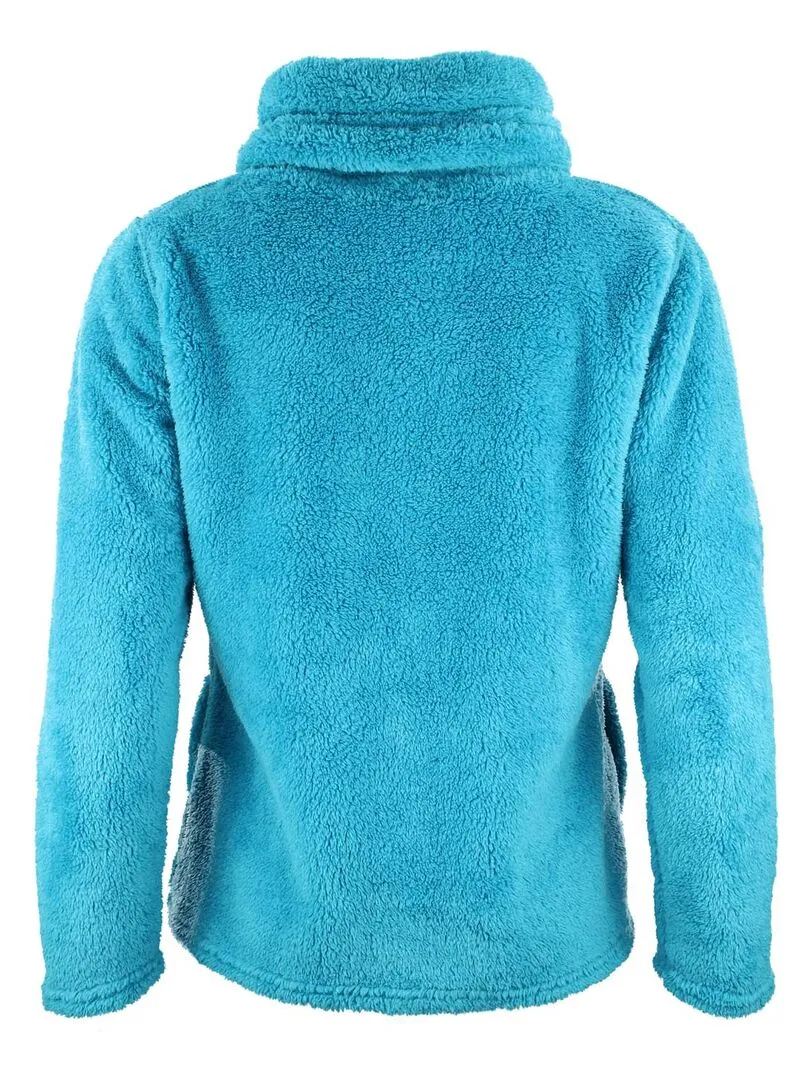 Blouson polaire femme ASANA - Bleu turquoise