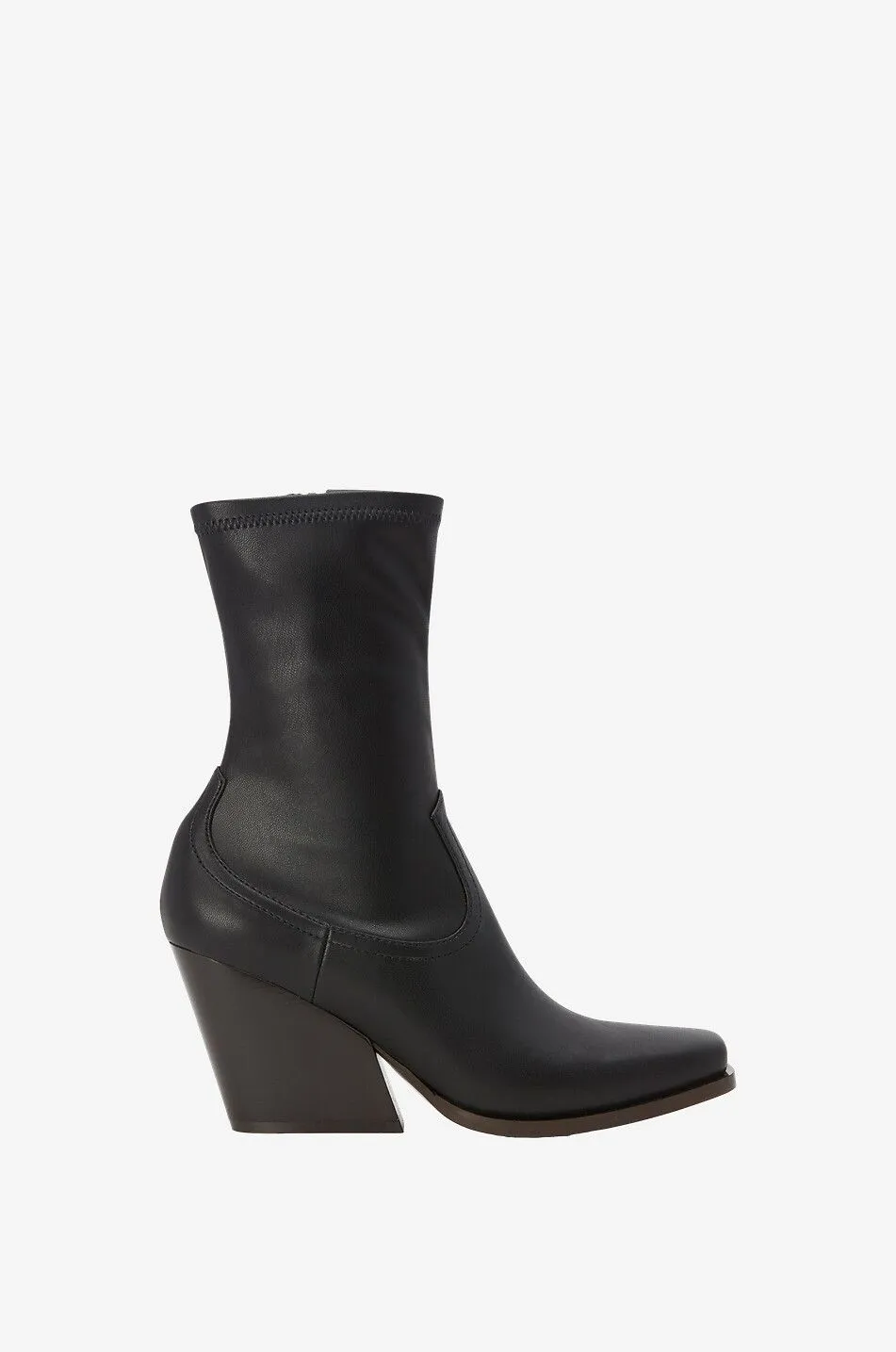 Bottines à talon en cuir synthétique Cowboy Stretch