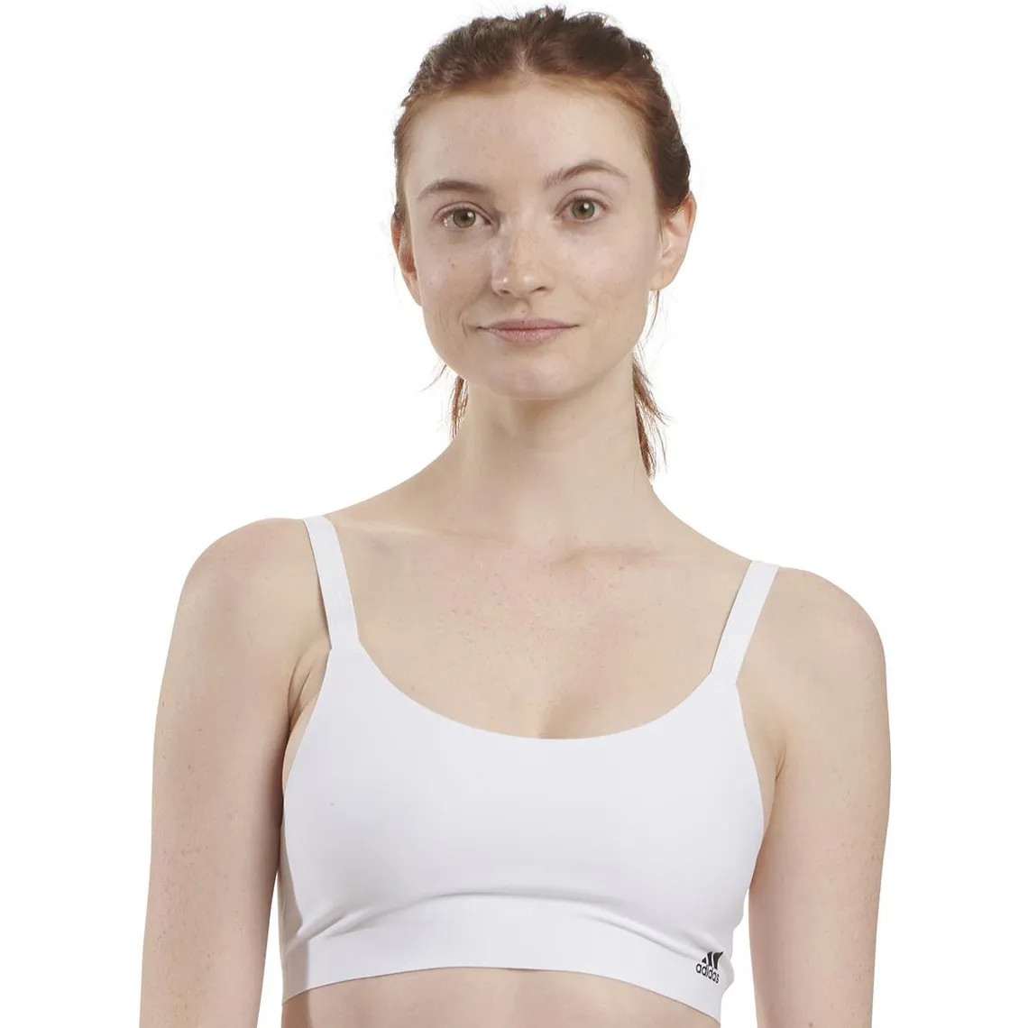 Brassière femme Micro Free Cut Adidas blanc | 3 Suisses