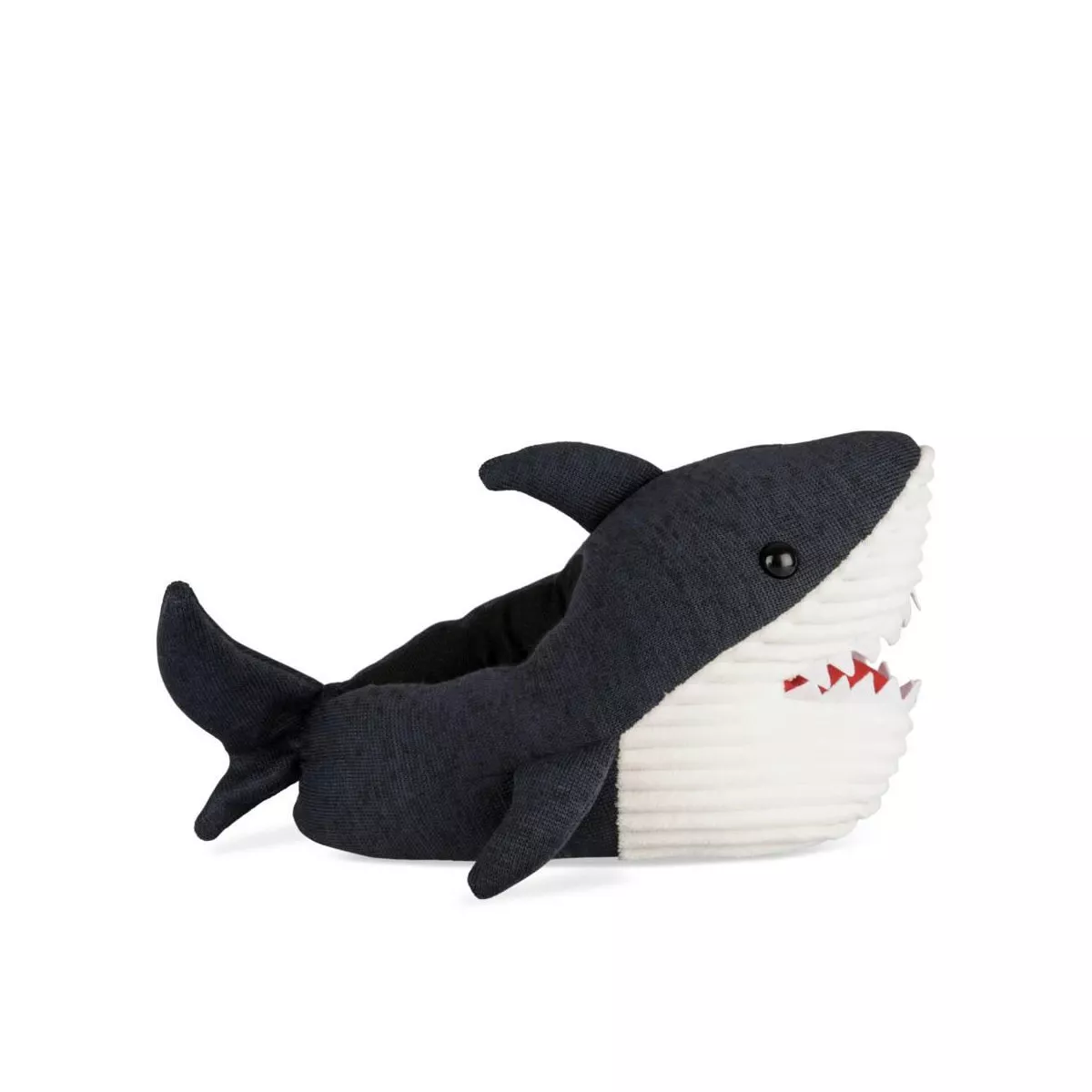 Chaussons peluche requin MARINE DENIM SIDE