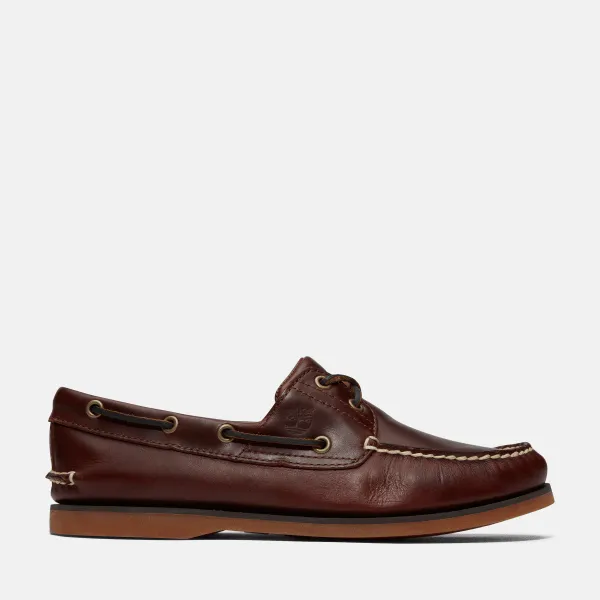 Chaussure bateau classique pour homme en marron