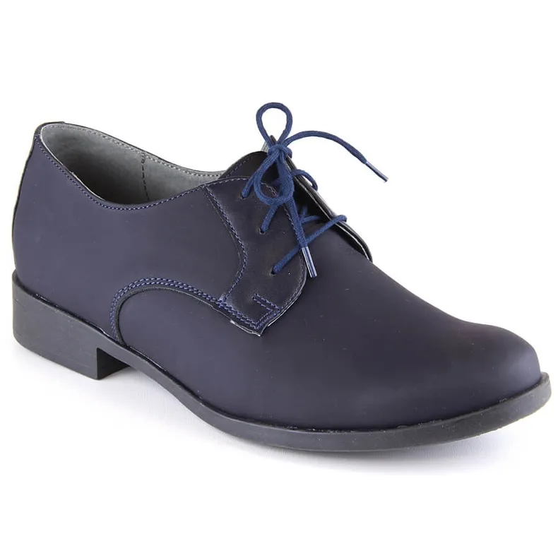 Chaussures de communion jeunes bleu marine Kornecki 6120