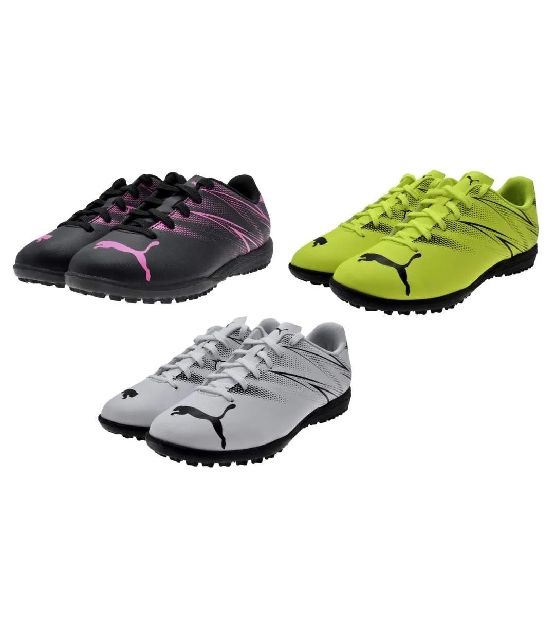 Chaussures de foot attacanto homme blanc / noir Puma