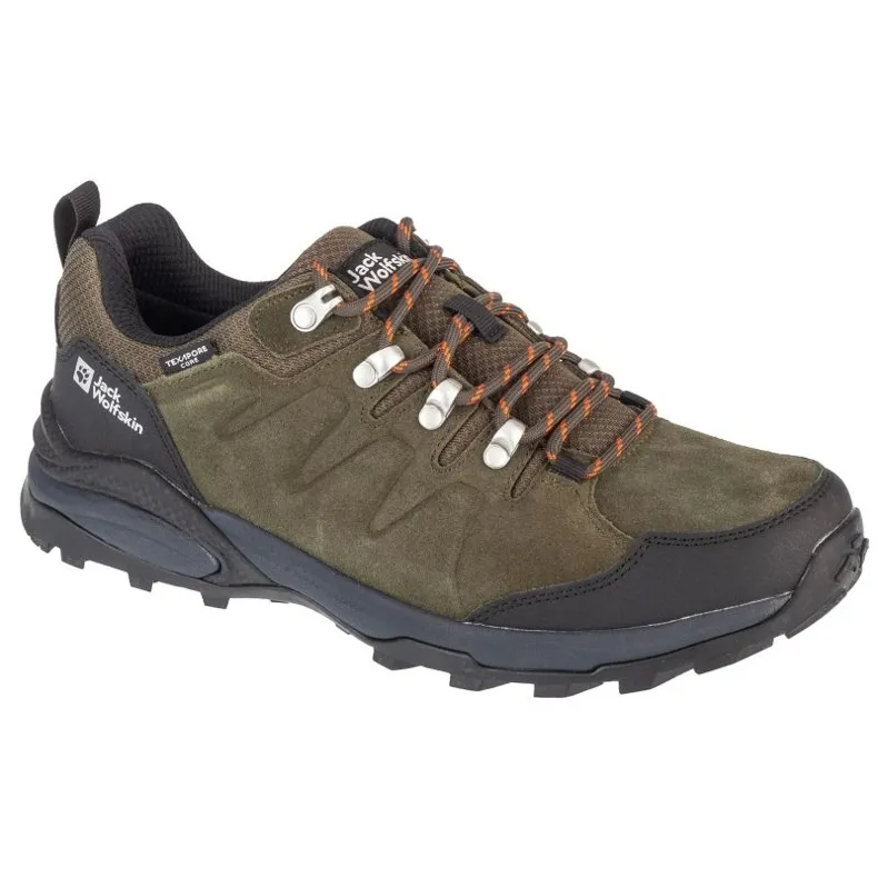 Chaussures Jack Wolfskin Refugio Texapore Low M 4049851-4287 vert