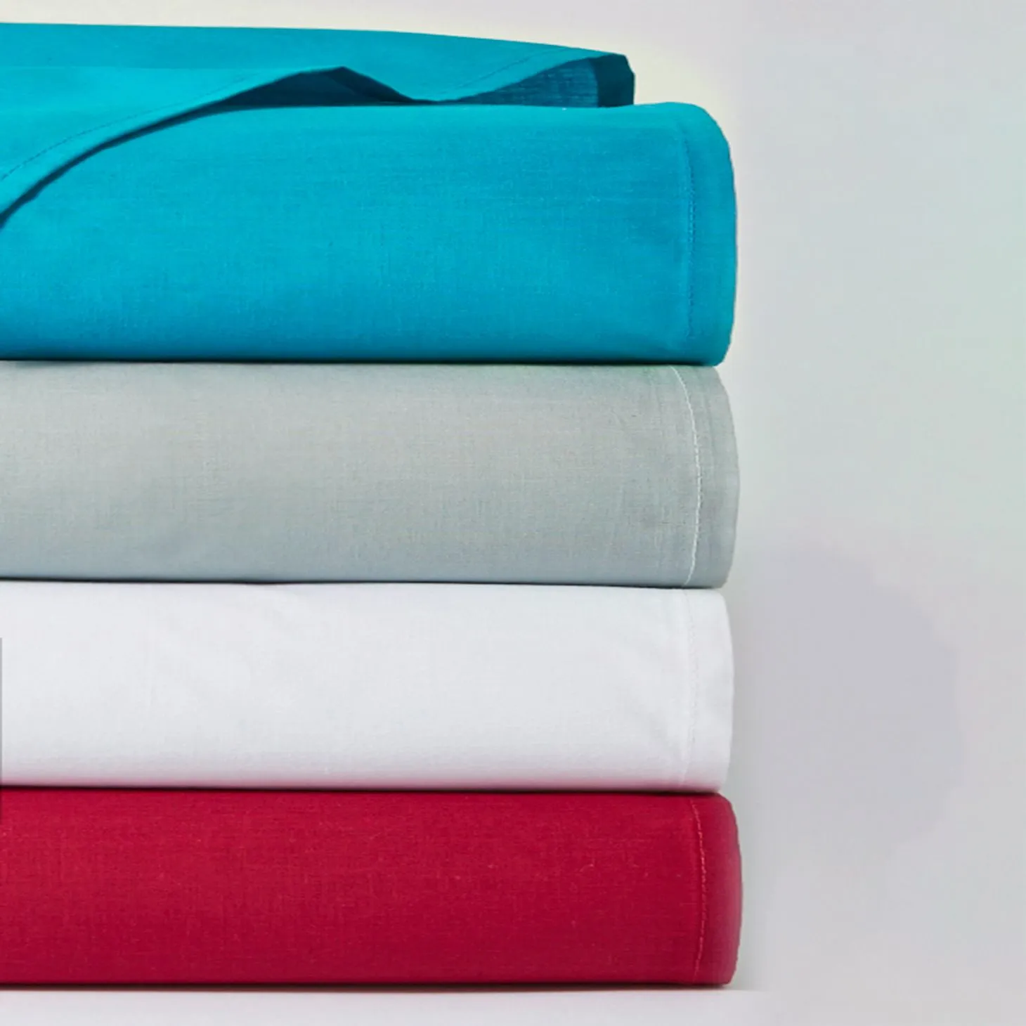 Drap plat en coton uni
