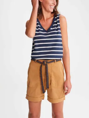Débardeur Femme A Rayures Marine tbs