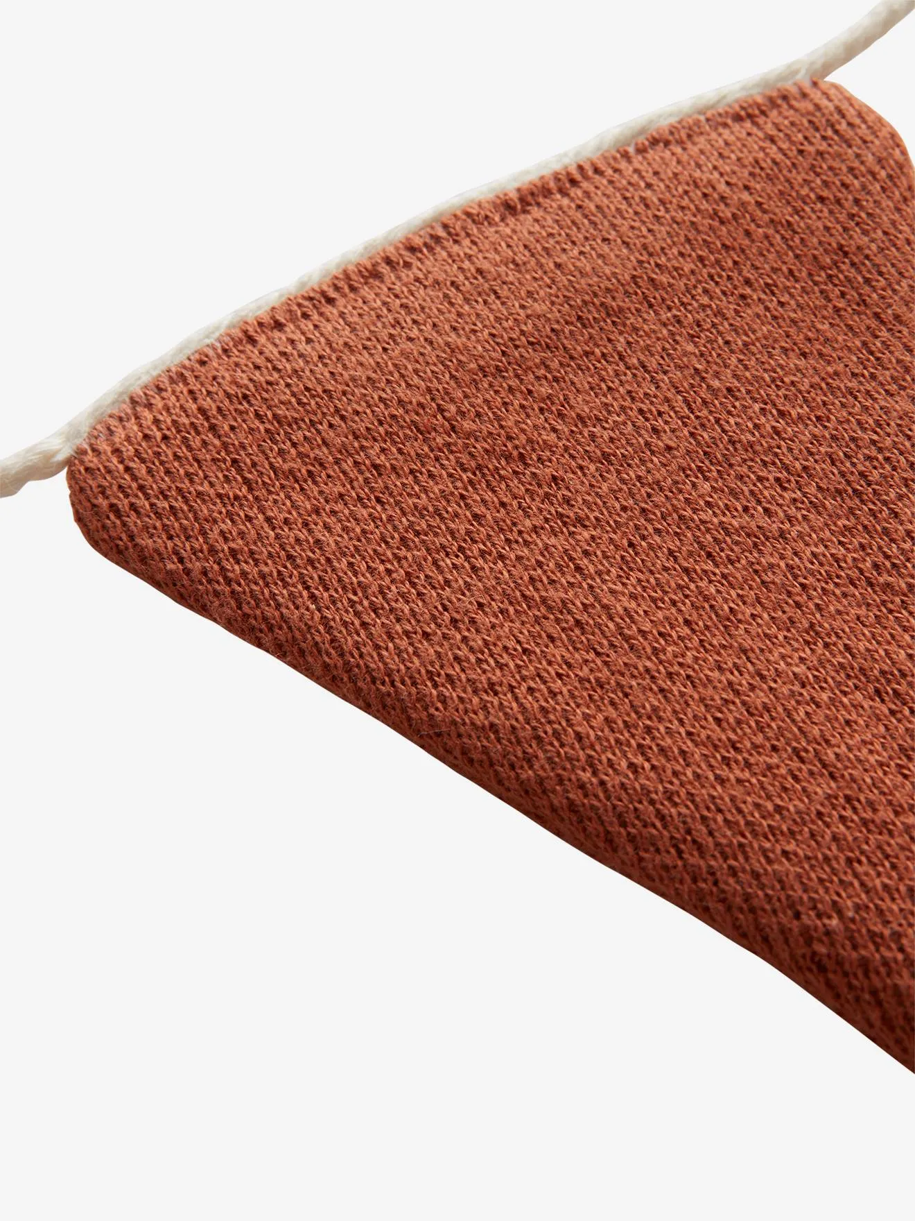 Guirlande fanions tricot rose poudré - Vertbaudet