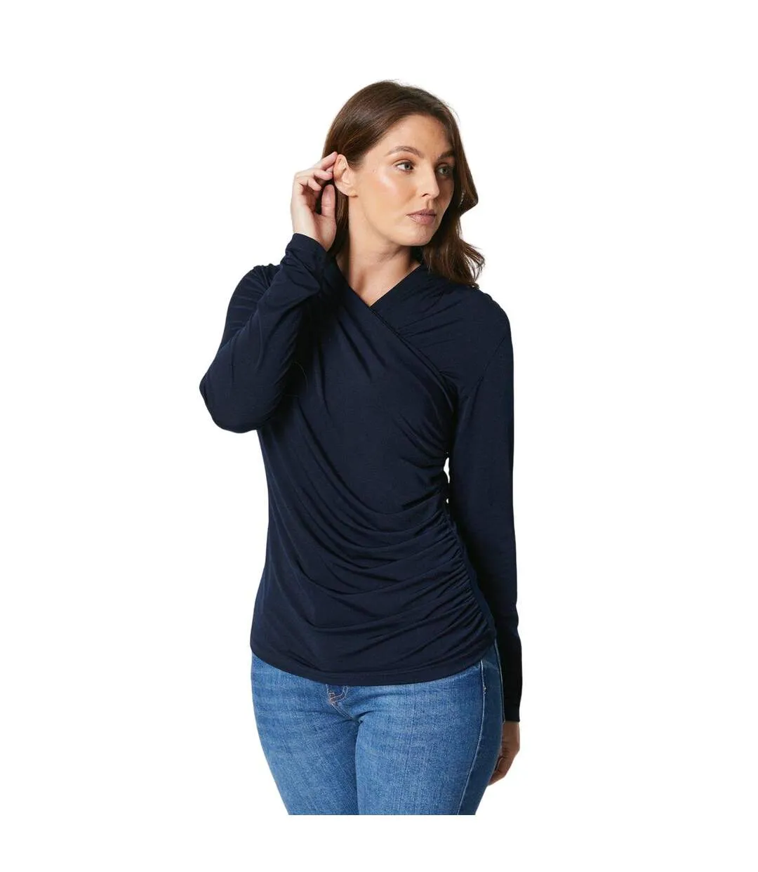 Haut femme bleu marine Principles