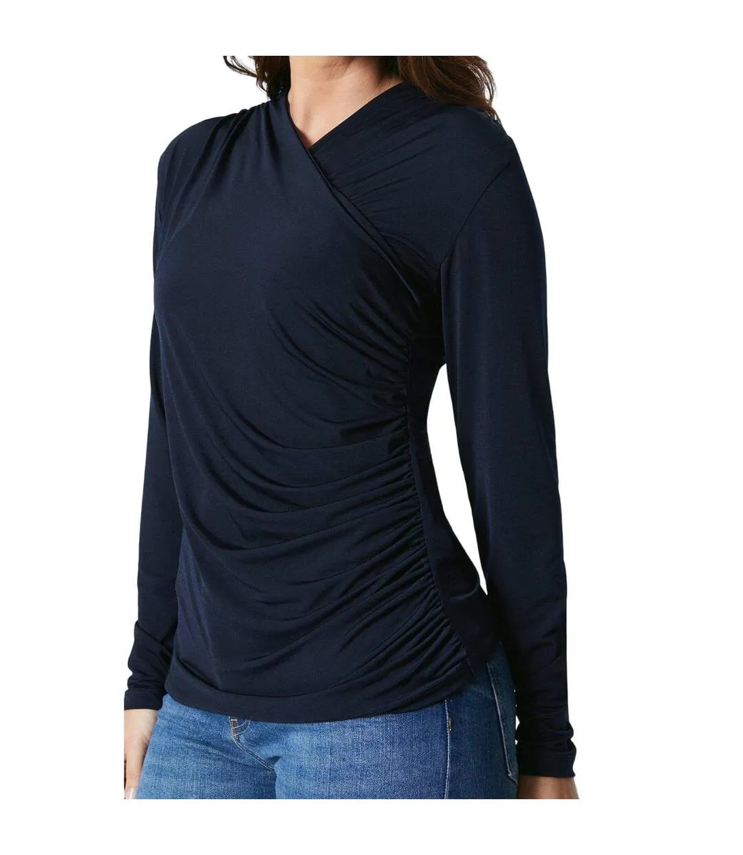 Haut femme bleu marine Principles