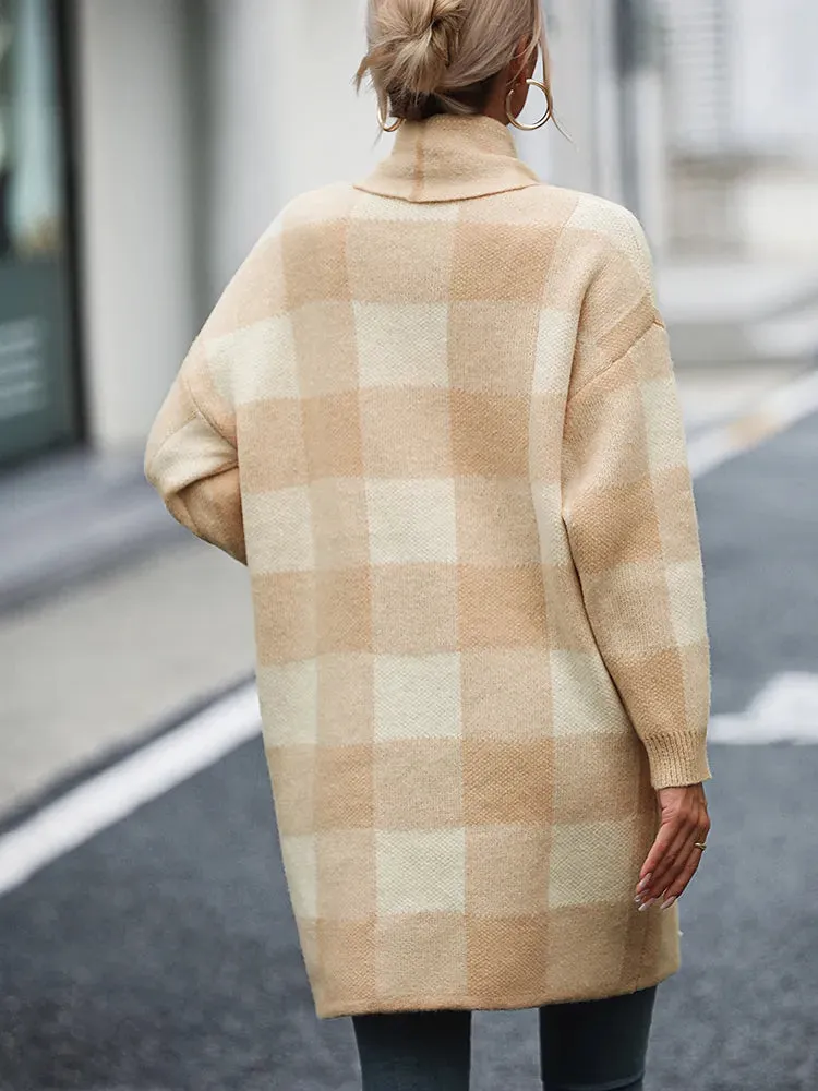 Jam | Cardigan Midi à Carreaux