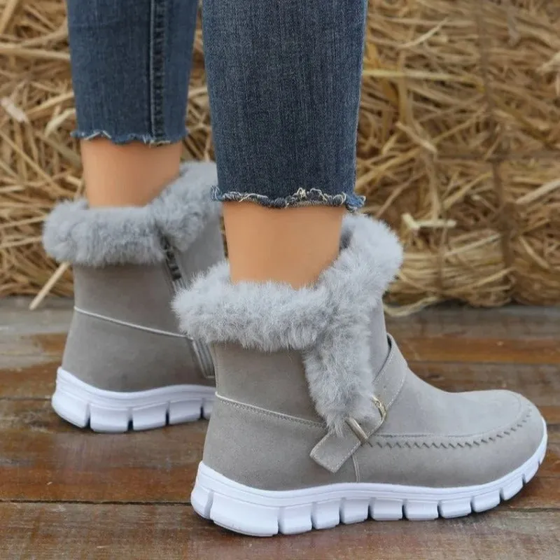 Kaylani - Bottines chaudes et épaisses en peluche
