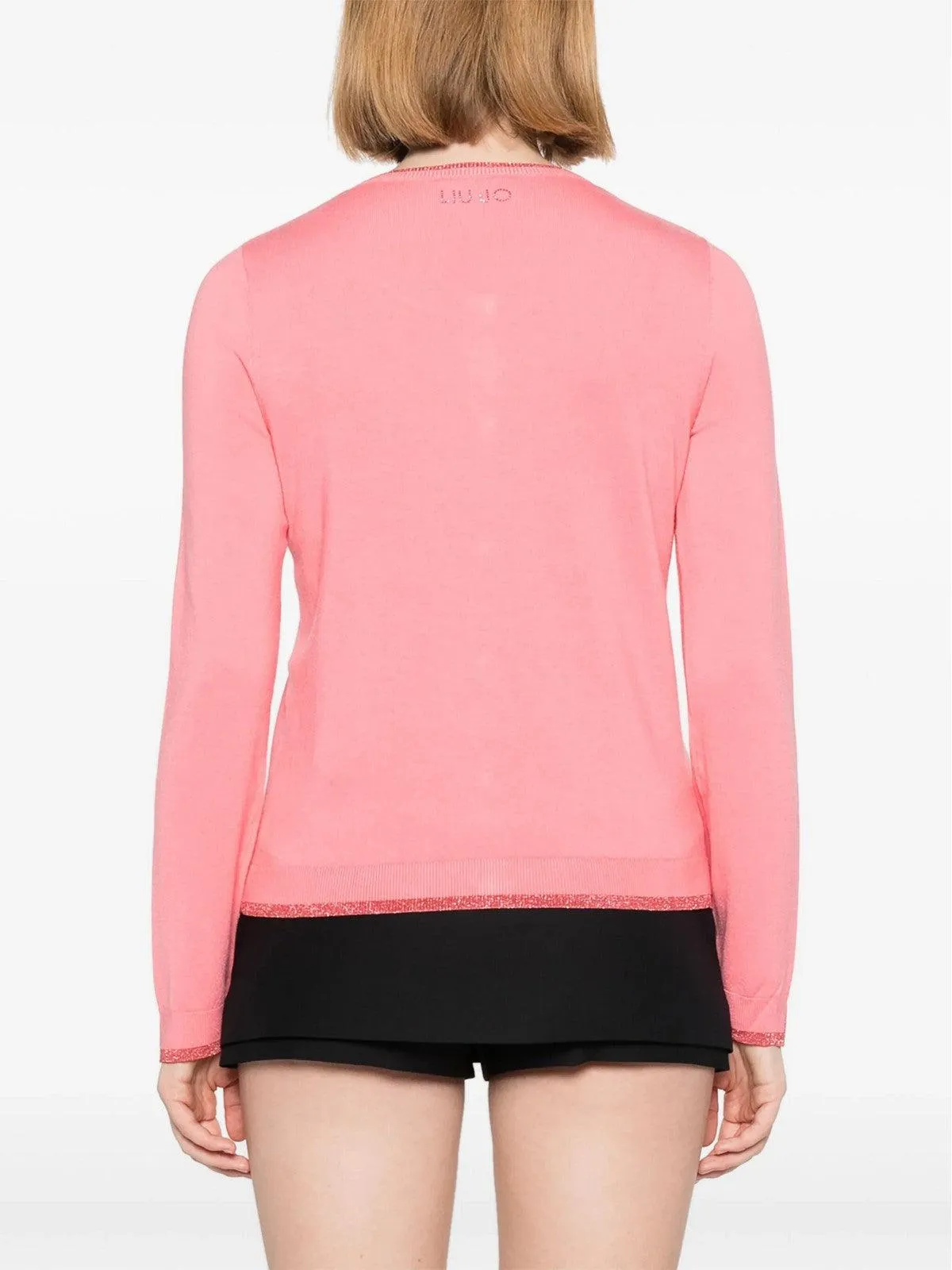 LIU JO WHITE Cardigan Femme MA4076MS49I 71736 Rose