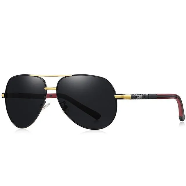 Lunette Aviateur Homme Noir et dorée - Mon Aviateur