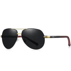 Lunette Aviateur Homme Noir et dorée - Mon Aviateur