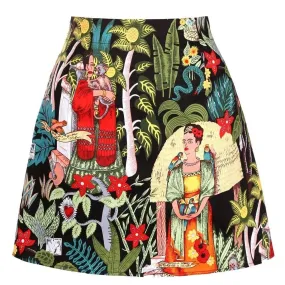 Mini Jupe Année 50 Frida Exotique