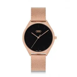 Montre Audi rose gold et noire