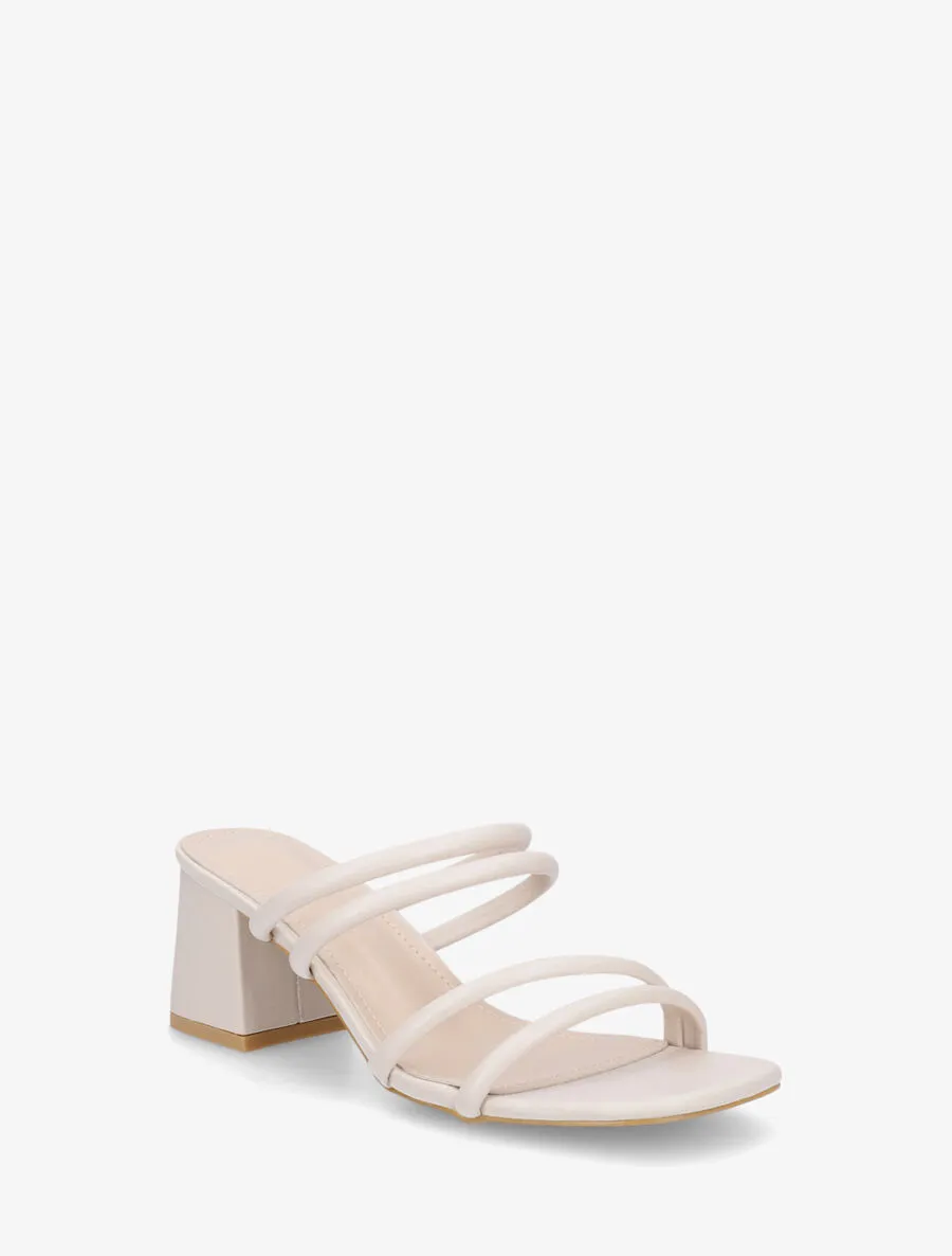 Mules à talon et multibrides - Beige
