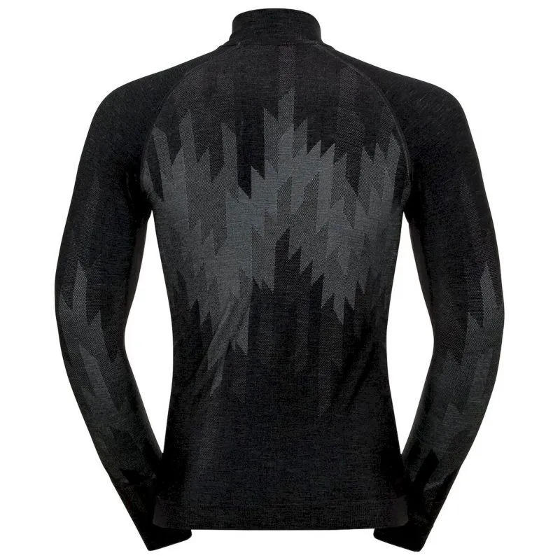 Odlo Kinship Performance Wool Warm 1/2 Zip - Maillot thermique homme | Hardloop
