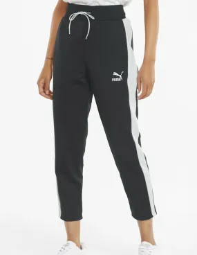 Pantalón Puma Iconic T7 Negro y Blanco Mujer