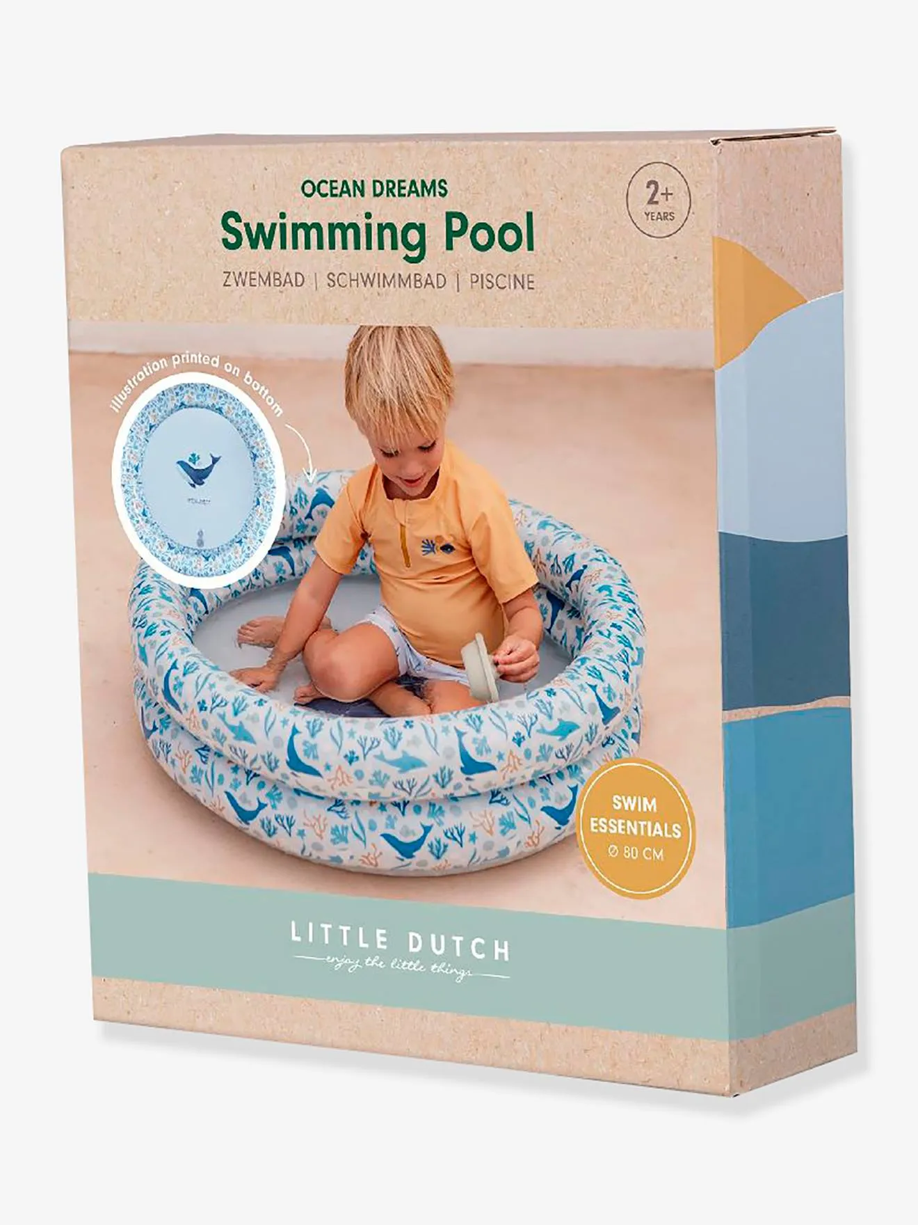 Piscine gonflable Ocean Dreams - LITTLE DUTCH rose - Little Dutch