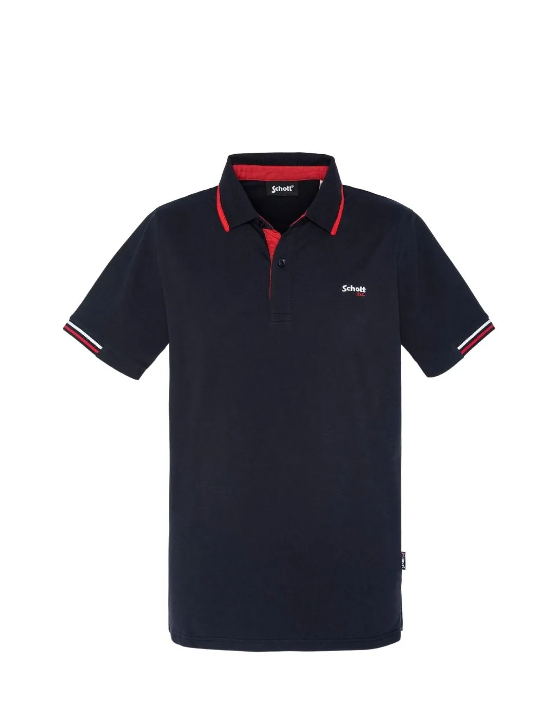 Polo Homme Schott Ref 56519 Marine