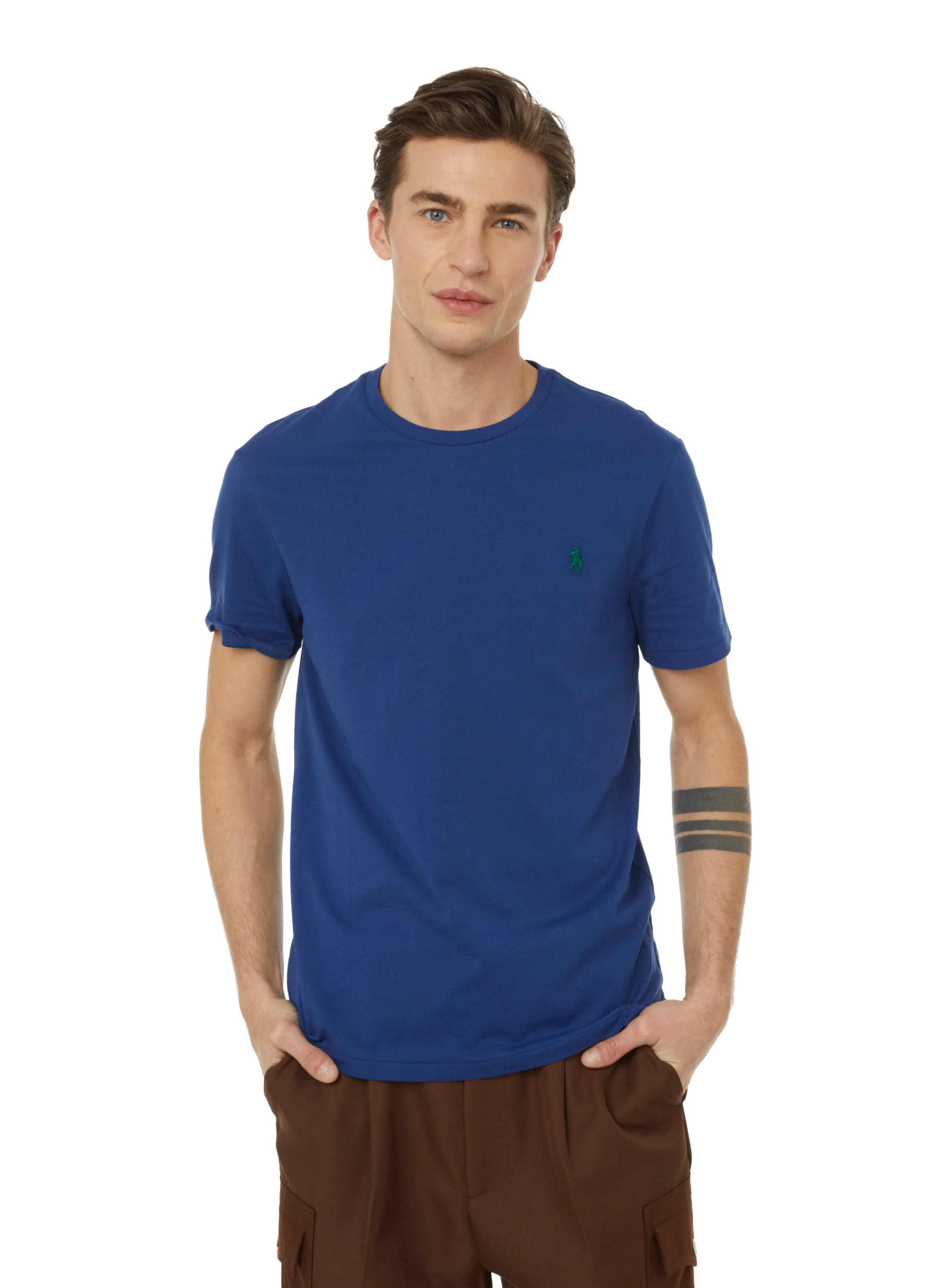 POLO RALPH LAUREN  T-shirt droit en coton - Bleu