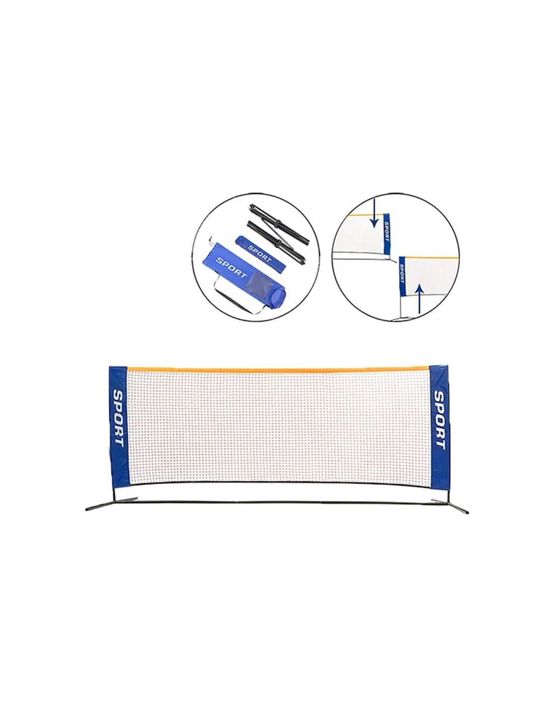 Set Jim Sports Mini Tennis/Mini Badminton noir