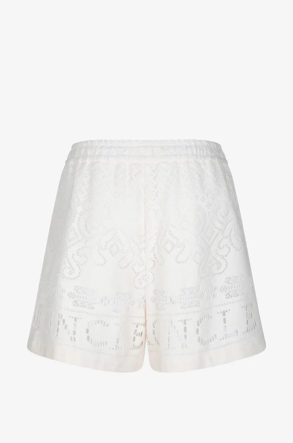 Short large taille haute en dentelle