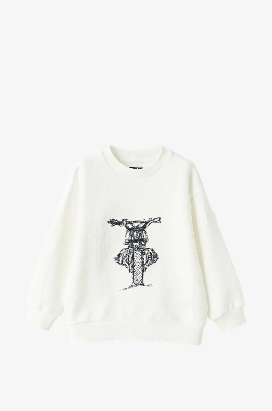 Sweat-shirt pour garçon brodé Moto