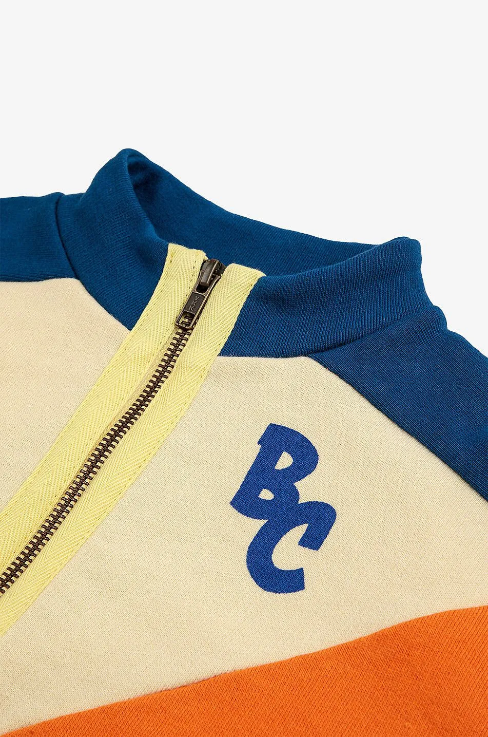 Sweat-shirt à col montant zippé enfant BC Color Block