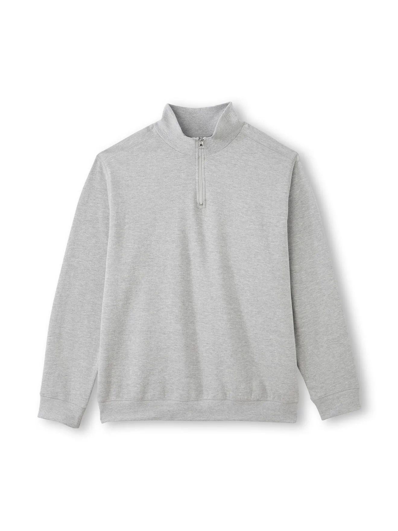 Sweat-shirt à col montant zippé