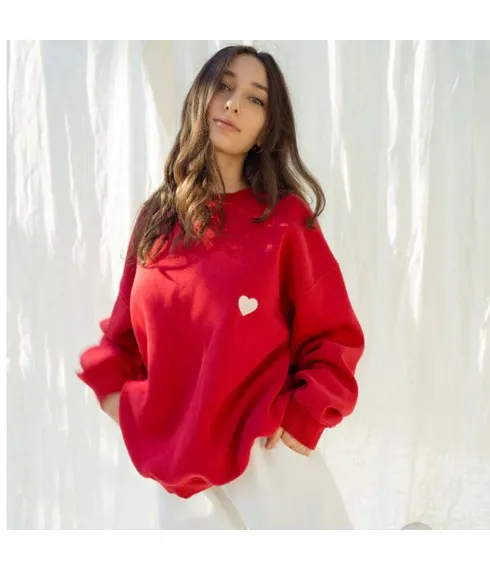 Sweat Unisexe Rouge I Love you Baby