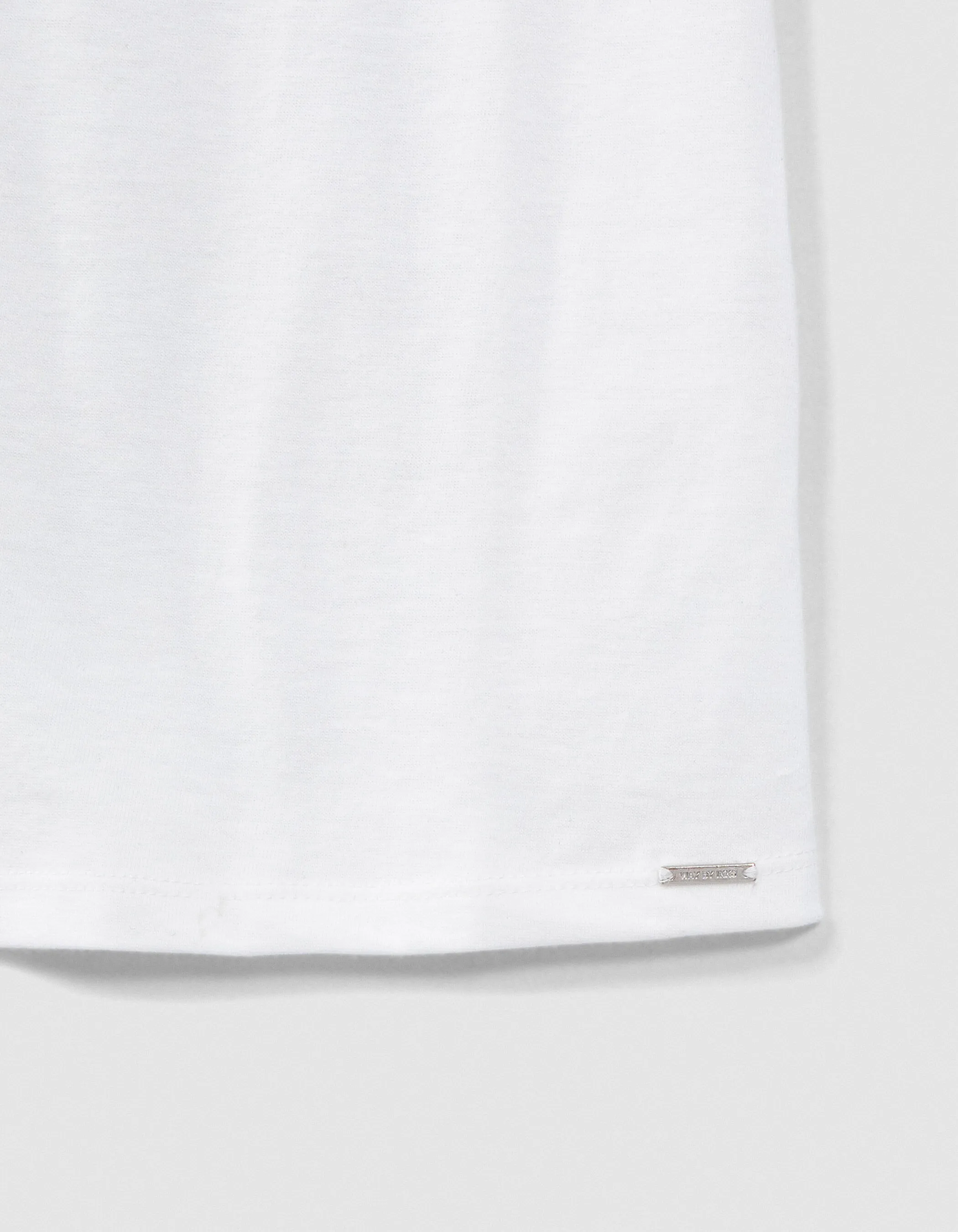T-shirt blanc cassé coton bio message gomme fille