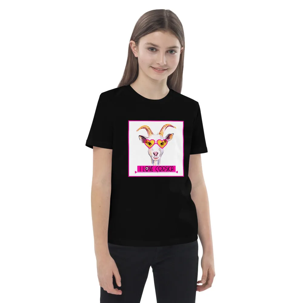 T-shirt en coton bio enfant I Love Corsica