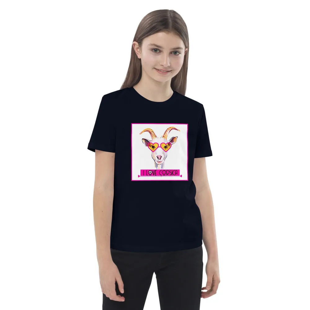 T-shirt en coton bio enfant I Love Corsica