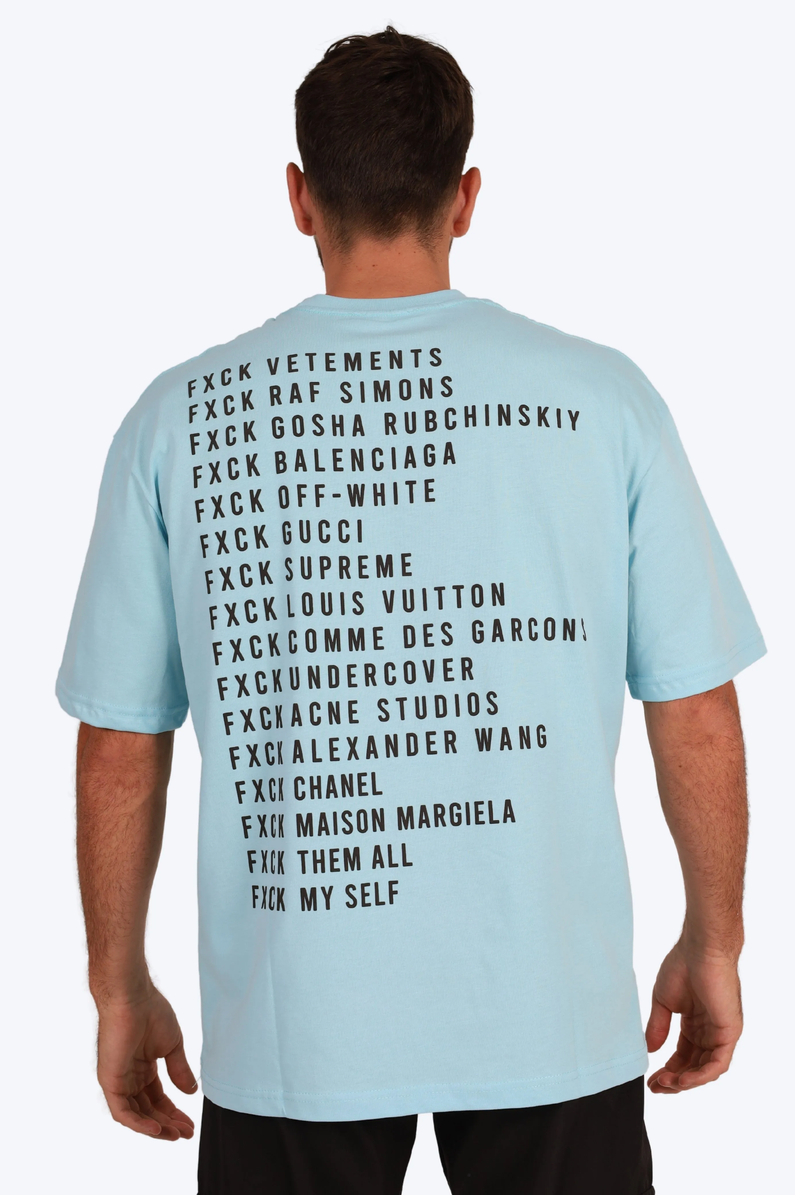 T-SHIRT FXCK - BLEU
