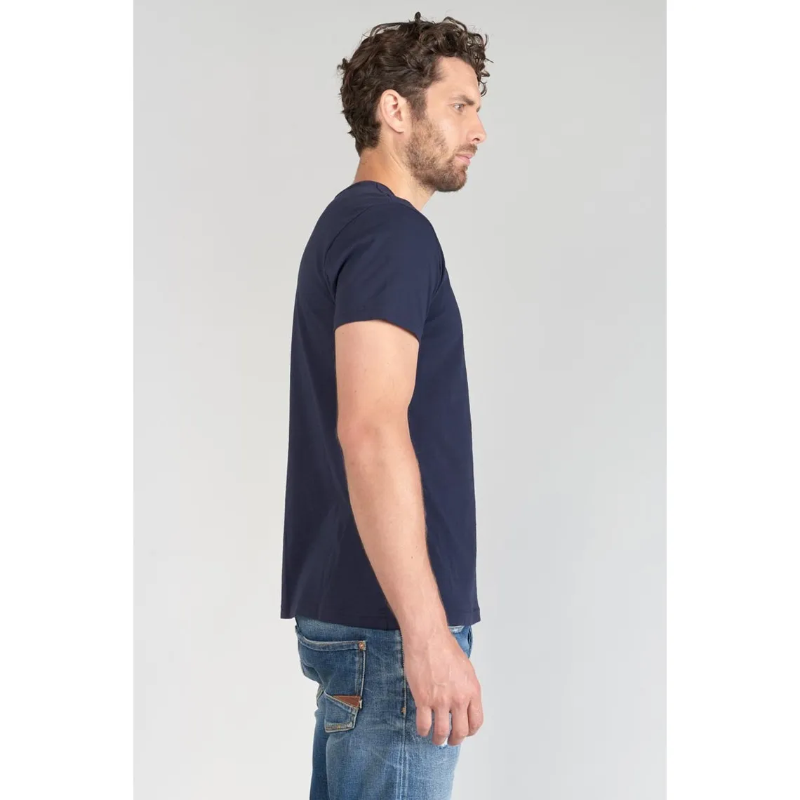 T-shirt Paia bleu nuit en coton | 3 Suisses