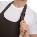 Tablier marron avec poche en coton Bio - TOPTEX