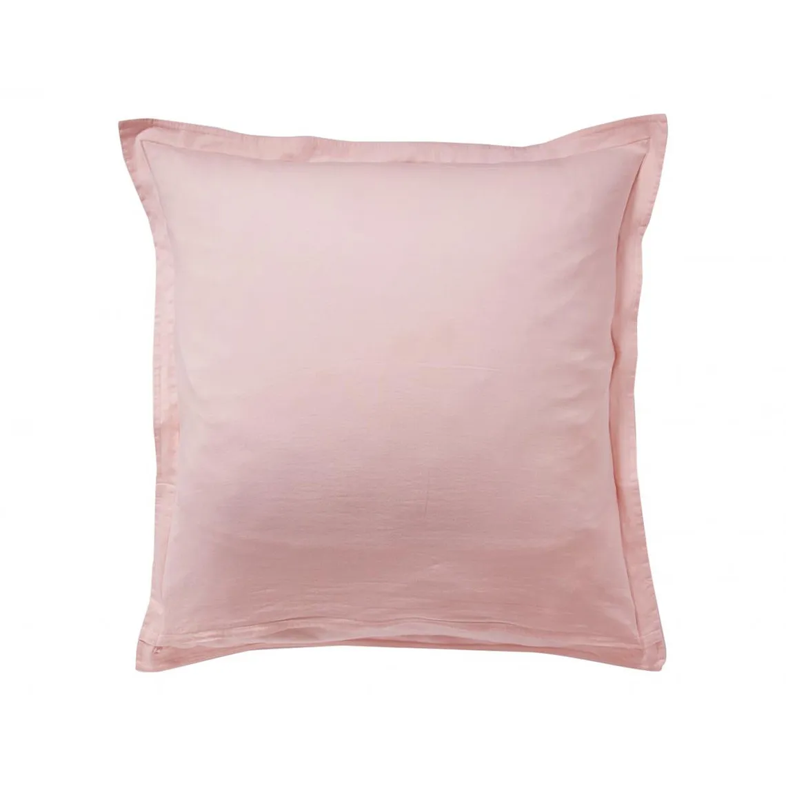 Taie d'oreiller réversible rose en satin de coton | 3 Suisses