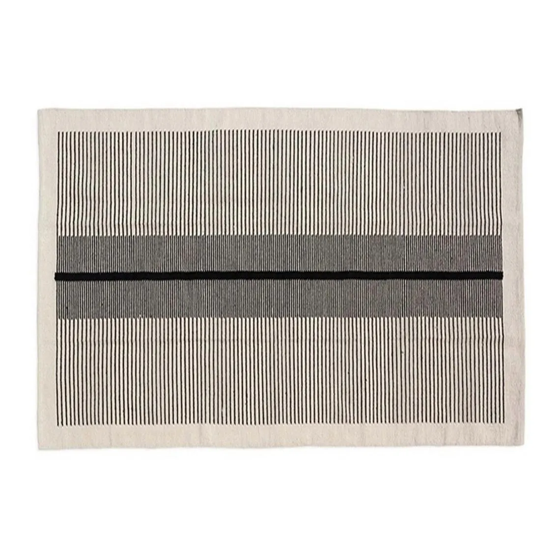 Tapis coton Ligne noir  | 3 Suisses