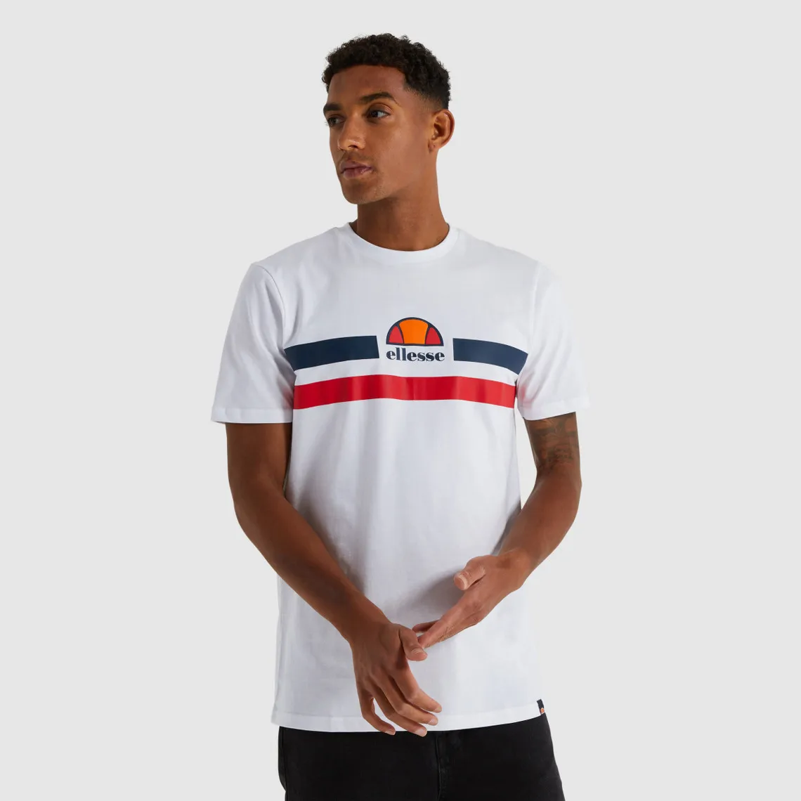 Tee-shirt homme APREL blanc en coton Ellesse prêt-à-porter - T-shirt / Polo Homme sur MenCorner