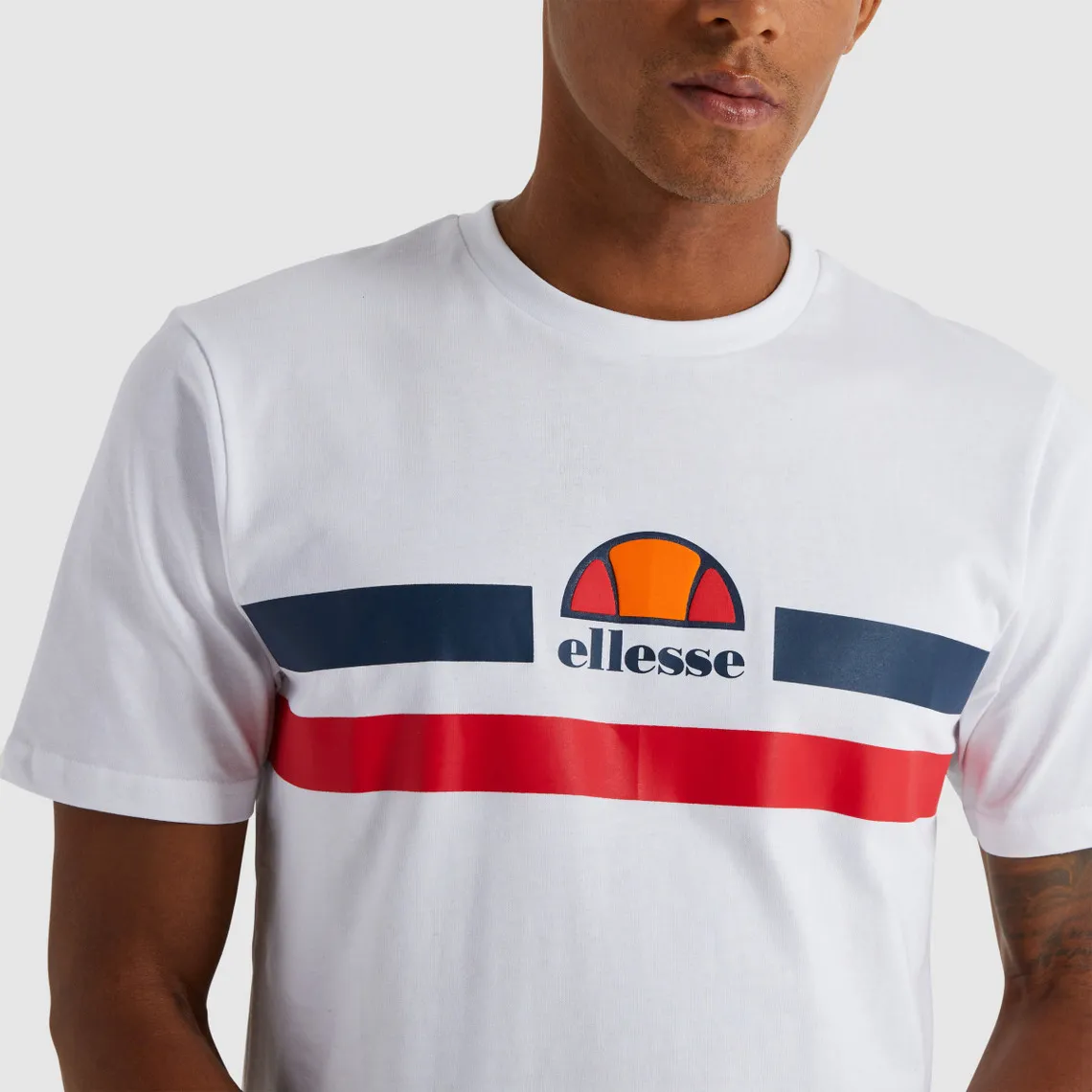 Tee-shirt homme APREL blanc en coton Ellesse prêt-à-porter - T-shirt / Polo Homme sur MenCorner