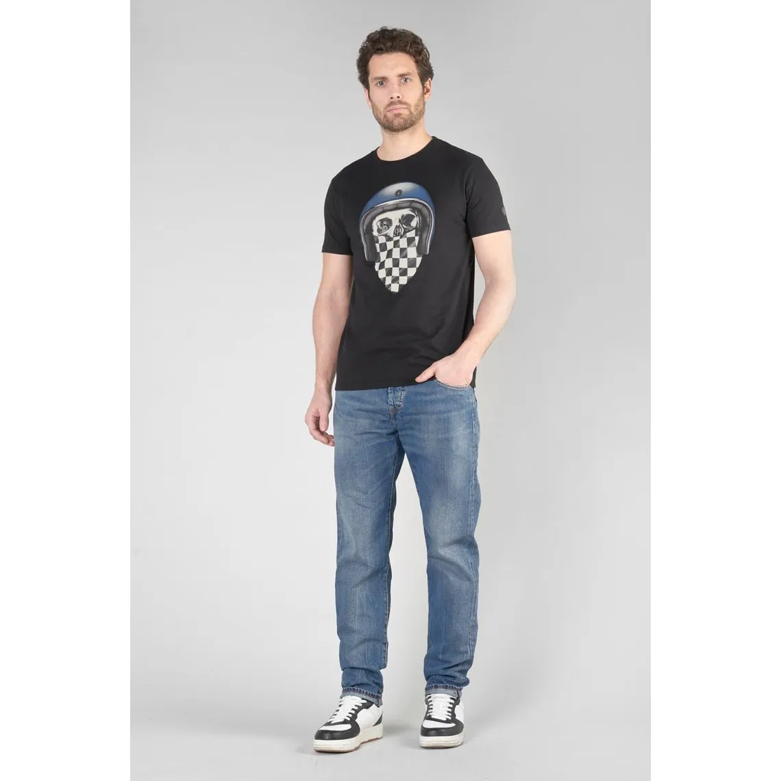 Tee-Shirt RODI noir en coton Le Temps des Cerises - T-shirt / Polo Homme sur MenCorner