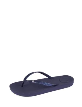 Tongs Everywear femme Isotoner Ref 49619 Marine