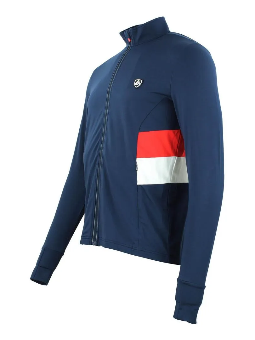 Top technique zippé homme CESPEED - PEAK MOUNTAIN - Bleu marine